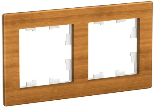 Рамка универсальная Systeme Electric AtlasDesign Nature 2-м. дерево бамбук фото Рамка универсальная Systeme Electric AtlasDesign Nature 2-м. дерево бамбук картинка